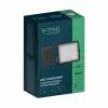 V-tac 5000mAh napelemes LED reflektor 6W hideg fehér, 400 Lumen, fekete házzal - SKU 7821