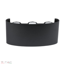 V-tac 5W LED fekete fali design lámpa 3000K IP54 - 218615 kültéri világítás