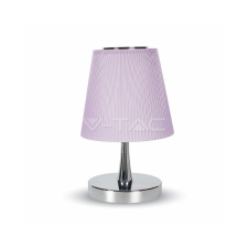 V-tac 5W LED króm asztali lámpa lila búrával, természetes fehér - SKU 8501 világítás