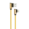 V-tac arany, USB - Micro USB 1m hálózati kábel - SKU 8637