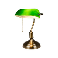 V-tac Bankár asztali lámpa (E27) zöld világítás
