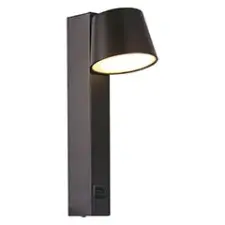 V-tac Beltéri LED lámpatest, fekete (8W), USB töltővel, meleg fehér világítás