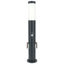 V-tac Bollard kültéri álló lámpa, 2db konnektorral (E27) rozsdamentes acél, mozg. érz., 60 cm - szürke kültéri világítás
