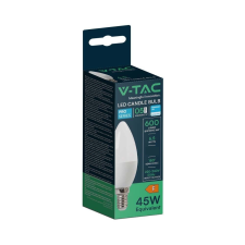 V-tac C37 6.5W E14 természetes fehér LED gyertya égő - SKU 21112 izzó