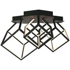 V-tac Design LED csillár (46W), fekete színű - meleg fehér, triac dimmelhető világítás