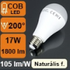 V-tac E27 LED lámpa (17W/200°) Körte - természetes fehér