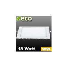 V-tac ECO LED panel (négyzet alakú) 18W - meleg fehér villanyszerelés