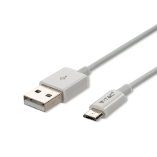 V-tac fehér, USB - Micro USB 1m hálózati kábel - SKU 8484 kábel és adapter