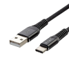 V-tac fekete, USB - Type-C 1m hálózati kábel - SKU 8632
