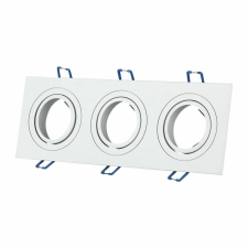 V-tac GU10 LED 3 foglalatos spotlámpa keret, fehér billenthető lámpatest - SKU 3609 világítás