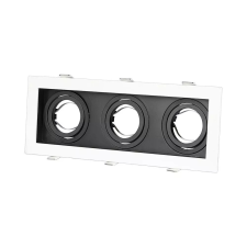 V-tac GU10 LED 3 foglalatos spotlámpa keret, fehér billenthető lámpatest - SKU 8878 világítás