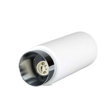 V-tac GU10 LED falon kívüli lámpatest, fehér+króm - SKU 3114 világítási kellék