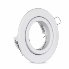 V-tac GU10 LED spotlámpa keret, fehér billenthető lámpatest - SKU 3469 világítás