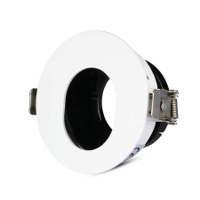 V-tac GU10 LED spotlámpa keret, fehér+fekete billenthető lámpatest - SKU 3161 világítás