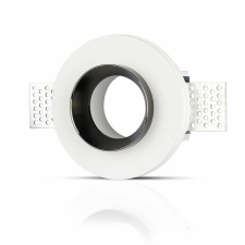 V-tac GU10 LED spotlámpa keret, fehér+fekete fix lámpatest - SKU 3145 világítás