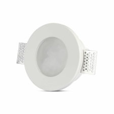 V-tac GU10 LED spotlámpa keret, fehér fix lámpatest opál üveggel - SKU 3692 világítás