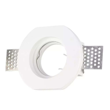 V-tac GU10 LED spotlámpa keret, fehér fix lámpatest - SKU 3650 világítási kellék