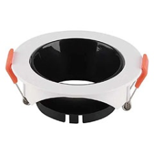 V-tac Kör alakú spot lámpatest (6645), billenthető, fekete-fehér világítás