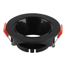 V-tac Kör alakú spot lámpatest (6646), billenthető, fekete világítás