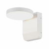  V-TAC kültéri fali 17W LED lámpa, kerek fejjel, fehér házzal, természetes fehér - SKU 2951