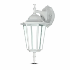 V-tac kültéri fali lámpa, matt fehér, E27 foglalattal - SKU 7069 kültéri világítás
