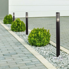 V-tac kültéri, fekete állólámpa, 100 cm, E27 foglalattal, füstözött búrával - SKU 10472 kültéri világítás