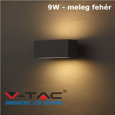 V-tac kültéri homlokzatvilágító fali LED lámpa 9W - meleg fehér - 8239 kültéri világítás
