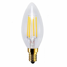 V-tac LED lámpa , égő , izzószálas hatás , gyertya , E14 foglalat , 6 Watt , 300° , meleg fehér izzó