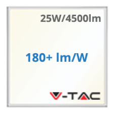 V-tac LED panel (595 x 595 mm) 25W - természetes fehér, Backlit, süllyeszthető világítás