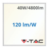 V-tac LED panel (595 x 595 mm) 40W - Philips tápegység - 4000K, 120lm/W