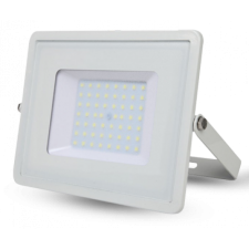 V-tac LED reflektor , 100 Watt , Ultra Slim , természetes fehér , fehér ház , 8500 lumen kültéri világítás