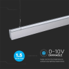 V-tac mennyezetre függeszthető dimmelhető lineáris LED lámpa 120cm 60W természetes fehér - SKU 378