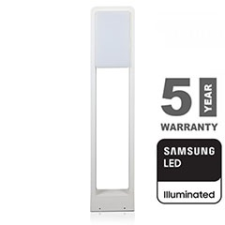 V-tac Modern kerti LED állólámpa, fehér (10W/900lm) 80 cm, hideg fehér, Samsung chip kültéri világítás