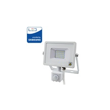 V-tac Mozgásérzékelős PRO LED reflektor (10W/100°) hideg fehér kültéri világítás
