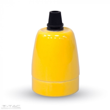 V-tac Porcelán E27 foglalat sárga - 3801 világítás