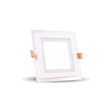 V-tac Üveg keretes LED panel (négyzet) - 12W - természetes fényű világítási kellék