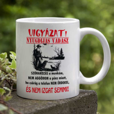  Vadász bögre - Vigyázat nyugdíjas vadász bögrék, csészék