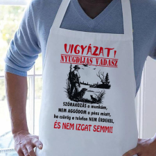  Vadász kötény - Vigyázat nyugdíjas vadász lakástextília