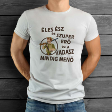  Vadász póló - Éles ész szuper erő