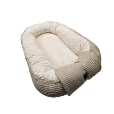 Vaganza Babafészek waffle/wellsoft - Mogyoró/Drapp babafészek
