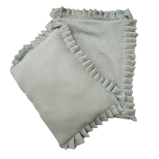 Vaganza Nyári muszlin bébi ágynemű szett fodros 70x90/30x40 - Oliva babaágynemű, babapléd