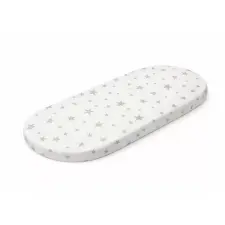 Vaganza Pamut Gumis Stretch Lepedő 50x90cm - Oliva csillagos babaágynemű, babapléd