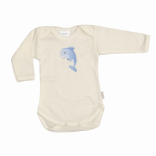Vaganza Pamut Hosszú ujjú békanyakú body 62 - Ekrü Delfin kombidressz, body