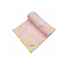 Vaganza Pamut Mintás Takaró 70x90 cm - Rózsaszín Citromos babaágynemű, babapléd