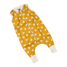 Vaganza Vékony Pamut Tipegő Hálózsák 98 - Mustár sárga nyuszis hálózsák, pizsama