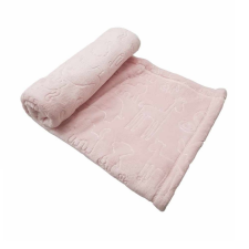 Vaganza Wellsoft Babatakaró Nyomott mintás 70×90 - Rózsaszín babaágynemű, babapléd