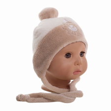 Vaganza Wellsoft Pilóta sapka hímzéssel 46 - Ekrü/Drapp babasapka, sál