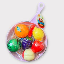 Vágható ételek serpenyőben-lila konyhakészlet