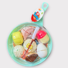 Vágható ételek serpenyőben-menta konyhakészlet