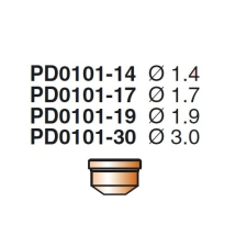  Vágófúvóka TRAFIMET átm 1.9mm A100/141 hegesztés
